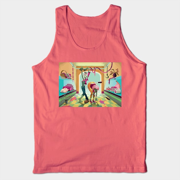 Zombie Zone Tank Top by ddraw